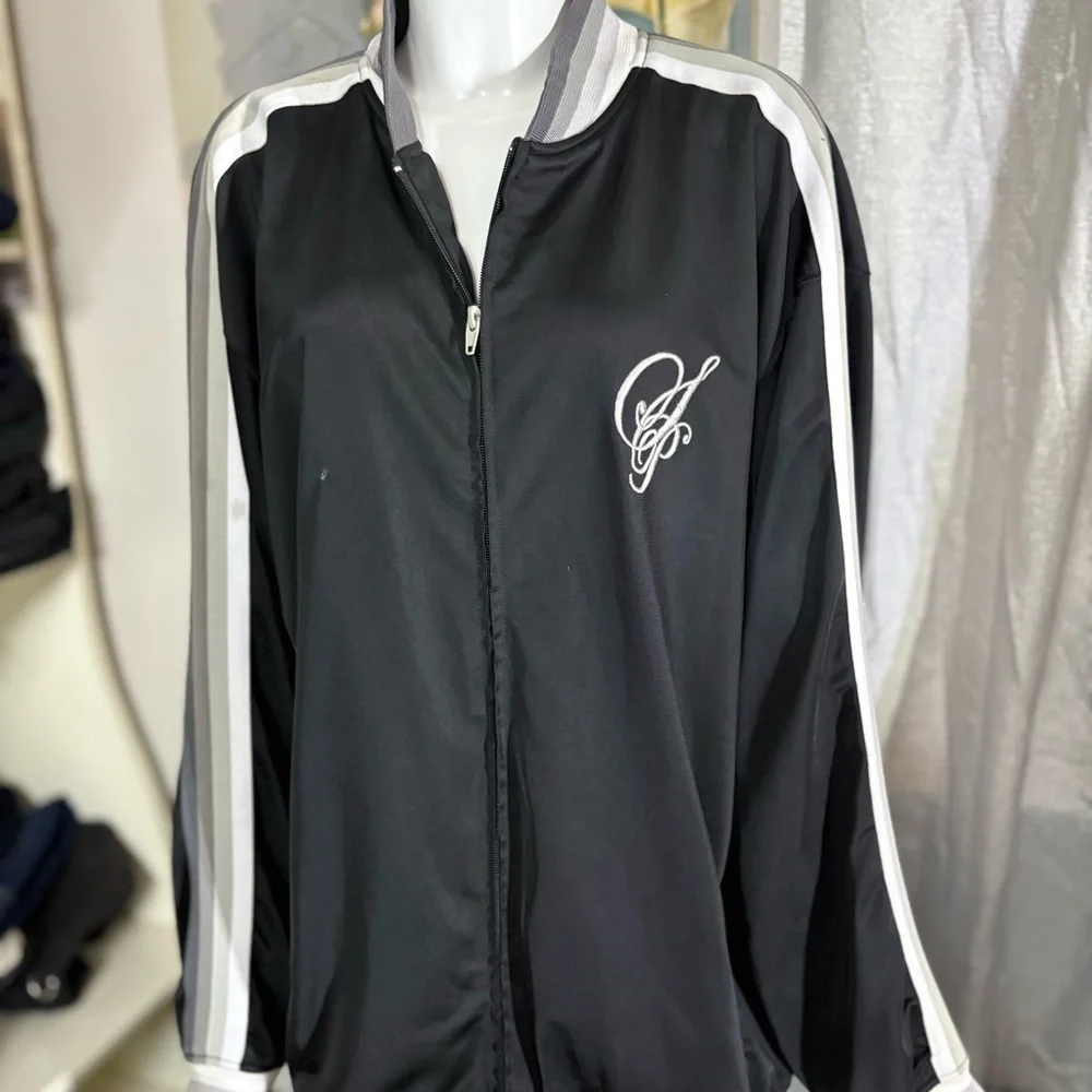 South Pole Black and White Bomber Jacket with Logo
